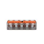 Conector-Emenda-5-Polos-ate-4mm²-32A-IP20-Wago-Caixa-com-25-Pecas