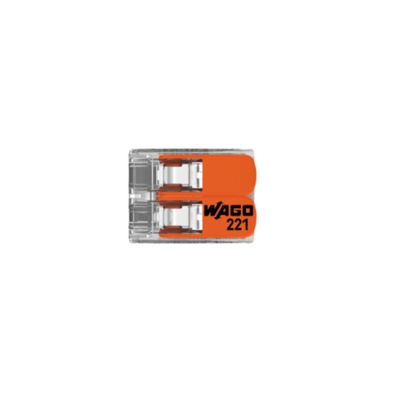 Conector-Emenda-2-Polos-ate-4mm²-32A-IP20-Wago-Caixa-com-100-Pecas