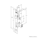 Fechadura-Externa-Espelho-Serralheiro-265MM-501-33-Preto-Fosco