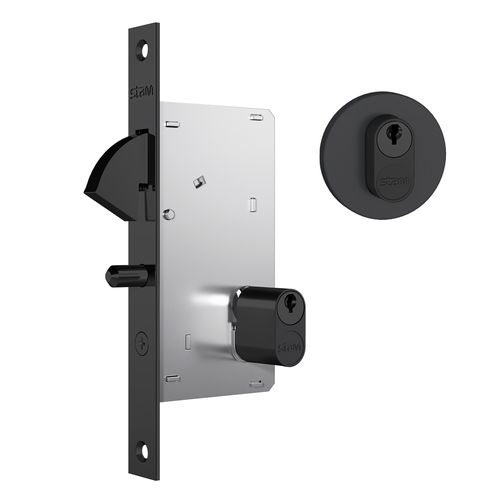 Fechadura Externa Bico de Papagaio Porta de Correr 950 45MM Preto