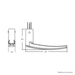 Fechadura-Externa-Espelho-Serralheiro-20MM-601-33-Preto-Fosco