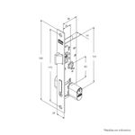 Fechadura-Externa-Espelho-Serralheiro-20MM-601-33-Preto-Fosco