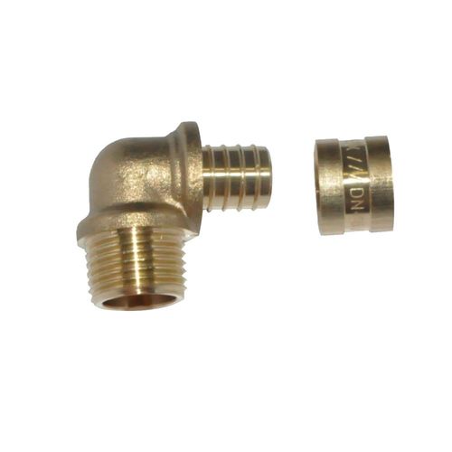 Cotovelo Macho Fixo Metálico Pex 16mmx1/2" Astra