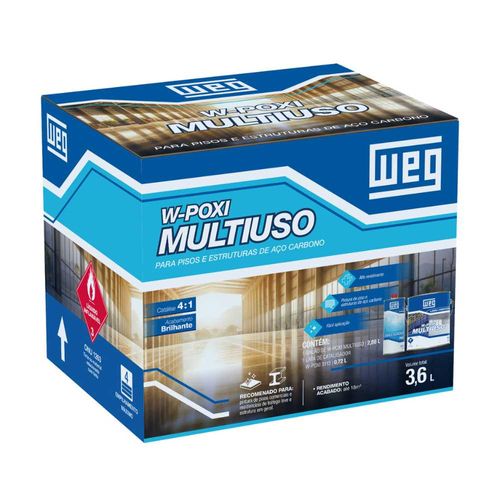 Kit Tinta Econômica Epóxi  Piso Preto  com  Catalisador 2,8L Weg
