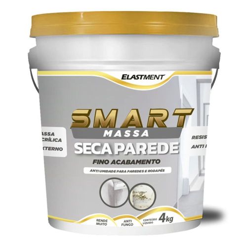 Smart Massa Seca Parede Fino Acabamento Branca 4kg Drylevs
