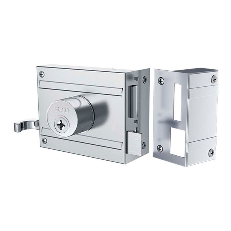 Fechadura-de-Sobrepor-para-Portao-1701-100-Acabamento-em-Inox