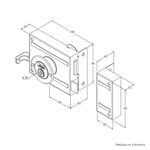 Fechadura-de-Sobrepor-para-Portao-1701-100-Acabamento-em-Inox