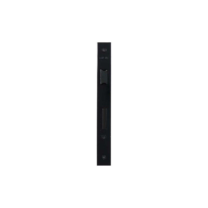 Fechadura-Externa-Roseta-Quadrada-Modena-40mm-Preto-Fosco