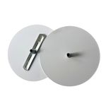 Canopla-Redonda-para-Lustre-ou-Pendente-em-Aluminio-Branco-com-140mm