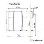 Espelheira-para-Banheiro-Vidro-e-Metal-New-Cris-Slipe-62cm-Incolor