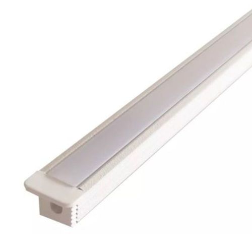 Perfil de Embutir 13x9mm Alumínio Risqué Baby Branco com 2 Metros