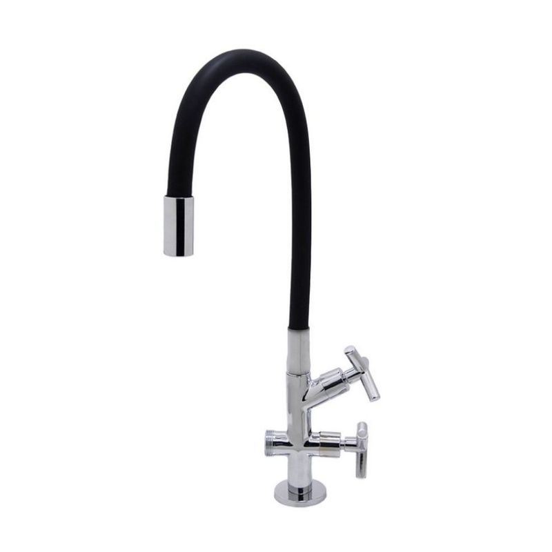 Torneira-para-Tanque-Jardim-Mesa-Longa-Flexivel-C53-Preto