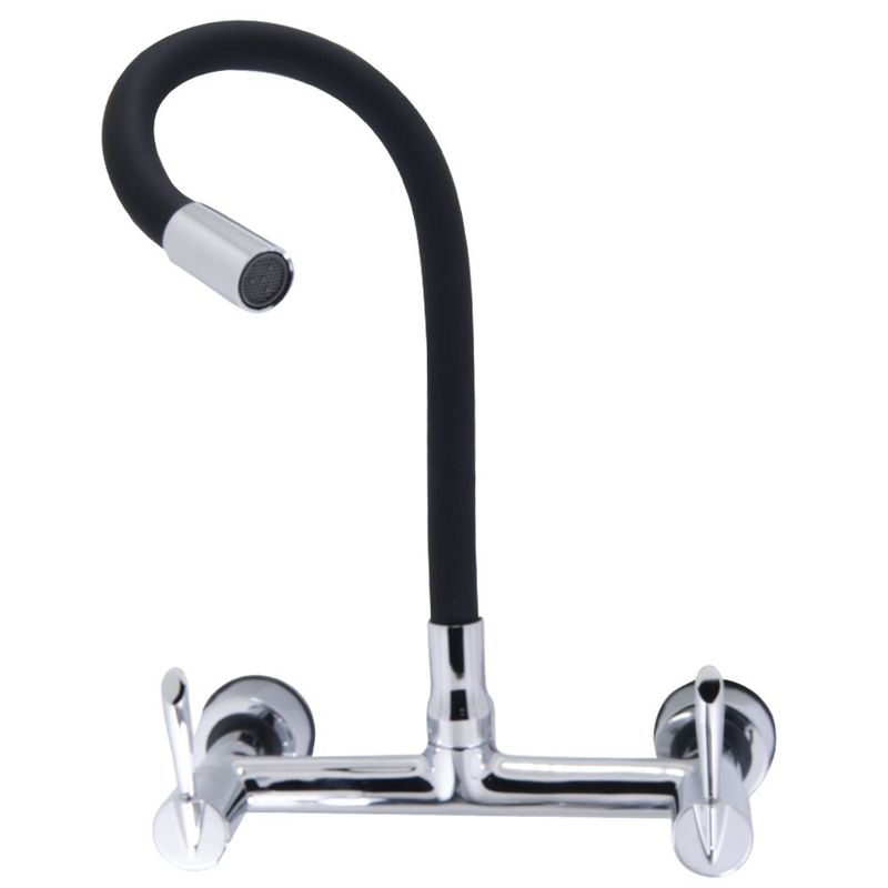 Misturador-para-Cozinha-Parede-1-4V-Preto-Color-3368-C61-DN15