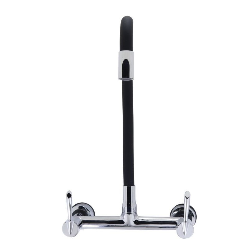 Misturador-para-Cozinha-Parede-1-4V-Preto-Color-3368-C61-DN15