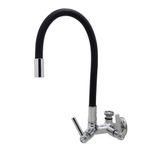 Torneira-para-Tanque-Jardim-Parede-Longa-Flexivel-C29-Preto