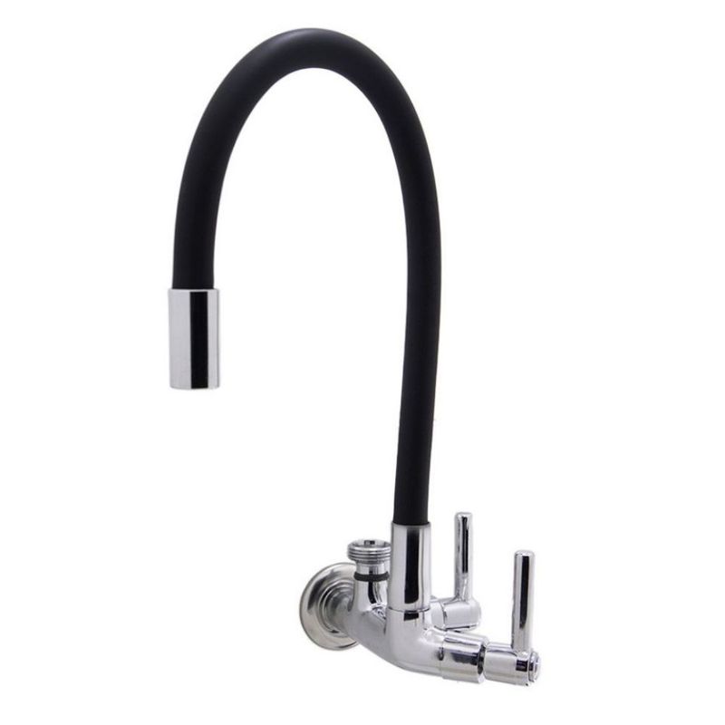 Torneira-para-Tanque-Jardim-Parede-Longa-Flexivel-C29-Preto