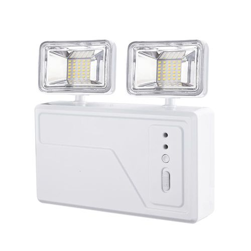 Luminária de Emergência LED 2 Faróis 3000 Lúmens Branco Blumenau