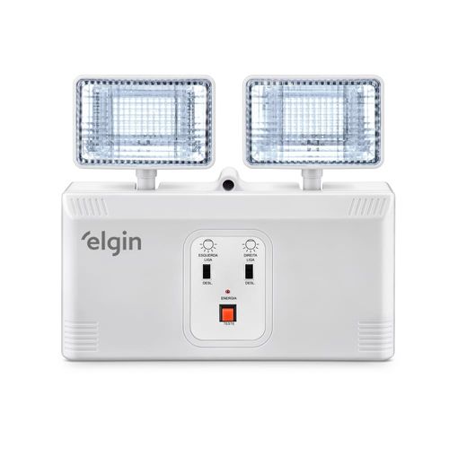 Luminária de Emergência LED 2 faróis 16W 2000 Lúmens Elgin
