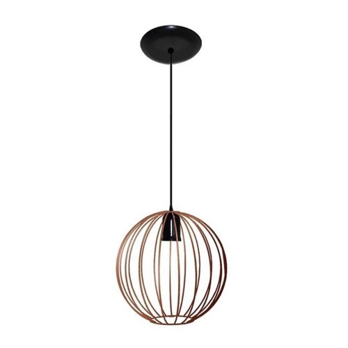 Pendente Aramado Ball em Metal Cobre para 1 Lâmpada E27