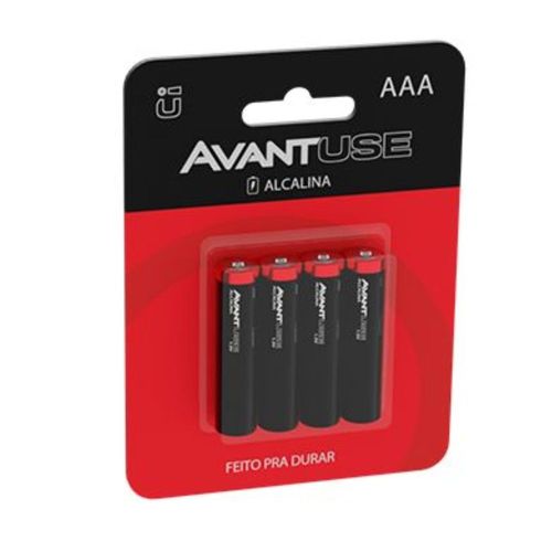 Pilha Alcalina 1.5V Tipo AAA Blister com 4 Unidades