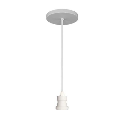 Pendente Clean em Polibutileno Branco para 1 Lâmpada E27