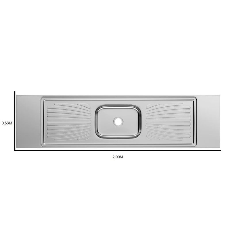 Pia-para-Cozinha-Aco-Inox-200x55cm-com-Cuba-Central