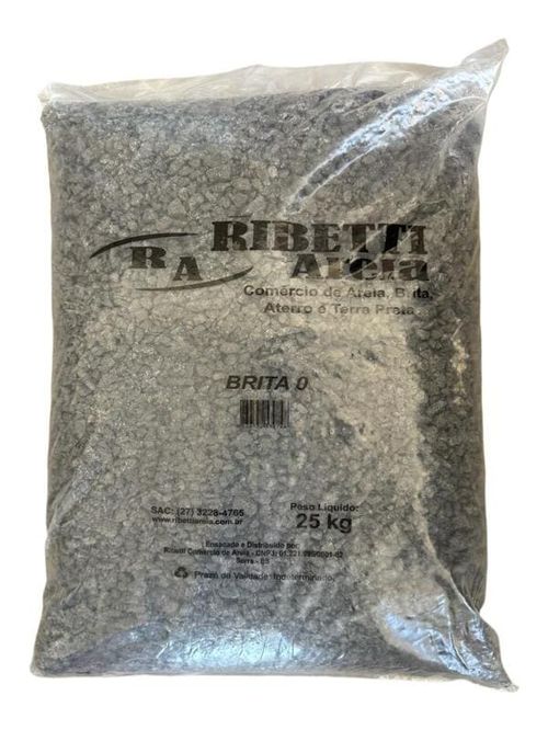 Pedra Britada 0 25Kg Ribetti