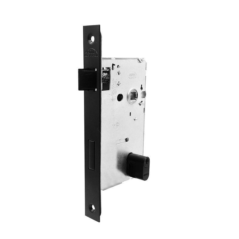 Fechadura-Externa-Roseta-Quadrada-Flat-55mm-Preto