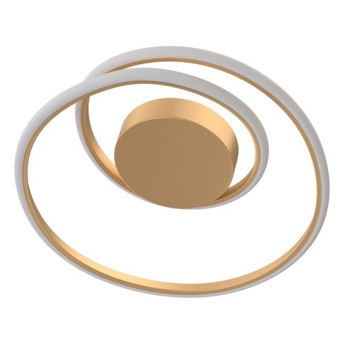 Plafon de LED Sobrepor Dourado 22W 30X30cm 1760 Lúmens 3 Tons de LED