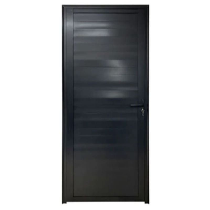 Porta-Laminada-Fechada-Aluminio-Preto-Esquerdo-210x60cm