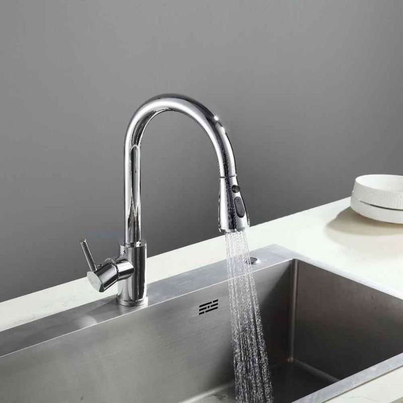 Monocomando-para-Cozinha-Mesa-Bica-Alta-Cromado-Flexivel-42-cm