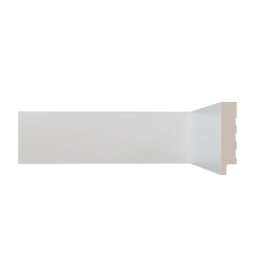 Rodapé Poliestireno Branco Liso 7x1,5x240cm