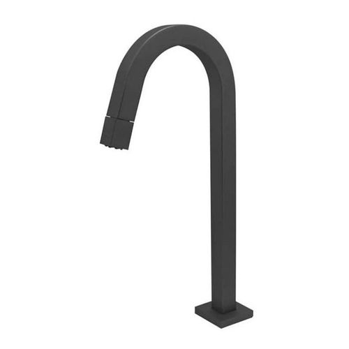 Torneira para Banheiro Mesa 1/4V Bica Alta Preto Slim 3592