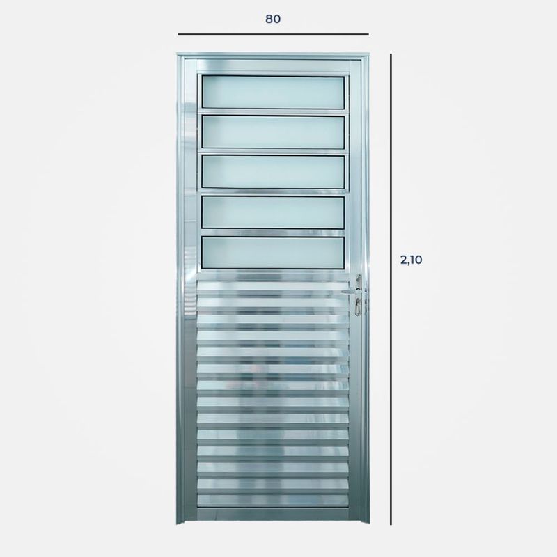 Porta-Postigo-Vidro-Boreal-Aluminio-Brilhante-Esquerdo-210X80cm