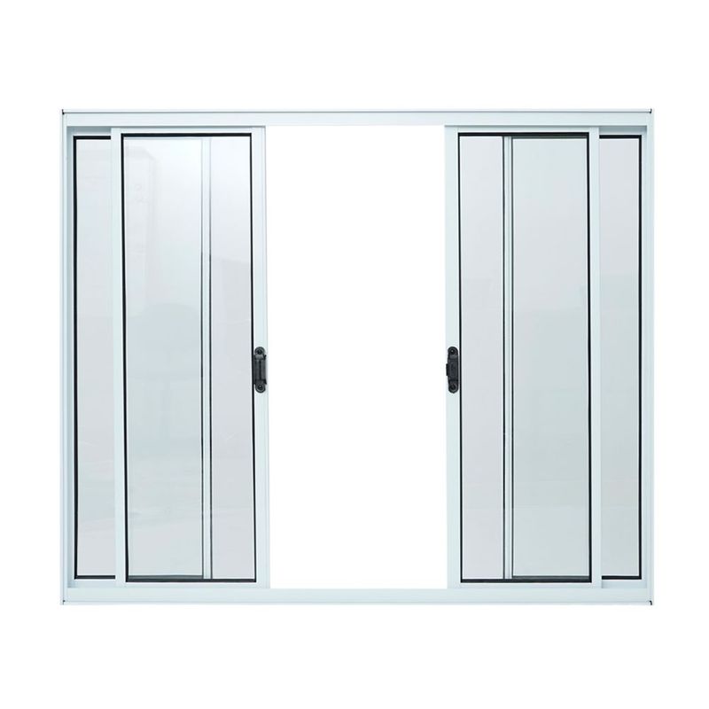 Janela-de-Correr-4-Folhas-sem-Grade-Aluminio-Branco-100x200cm