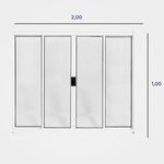 Janela-de-Correr-4-Folhas-sem-Grade-Aluminio-Branco-100x200cm