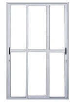 Porta-Correr-3-Folhas-com-Fechadura-Aluminio-Branco-Premium--210x150cm