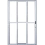 Porta-Correr-3-Folhas-com-Fechadura-Aluminio-Branco-Premium--210x150cm