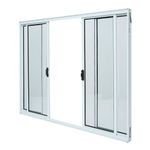 Janela-de-Correr-4-Folhas-sem-Grade-Aluminio-Branco-120x200cm