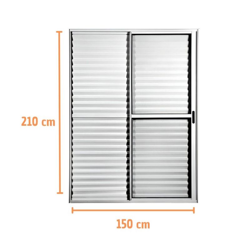 Porta-Balcao-Veneziana-3-Folhas-Vidro-Liso-Aluminio-Branco-210x150cm