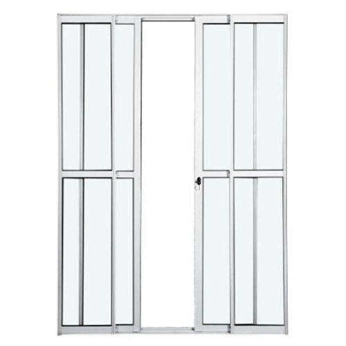 Porta de Correr 4 Folhas Alumínio Branco 210x150cm