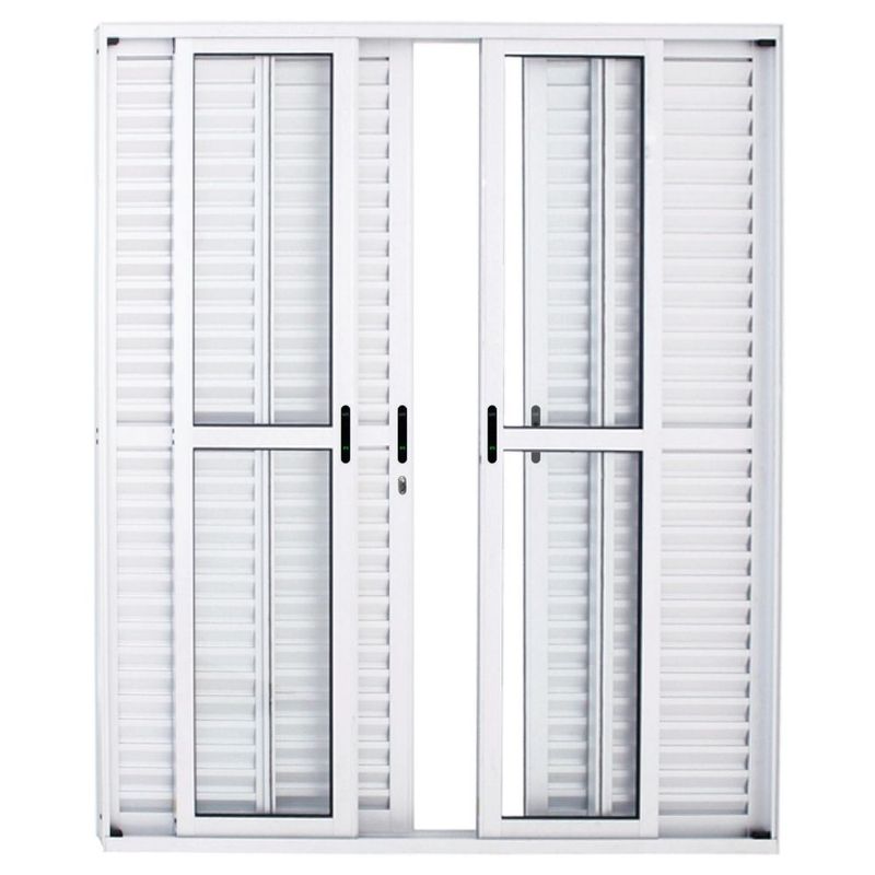 Porta-Balcao-Veneziana-6-Folhas-Vidro-Liso-Aluminio-Branco-210x200cm