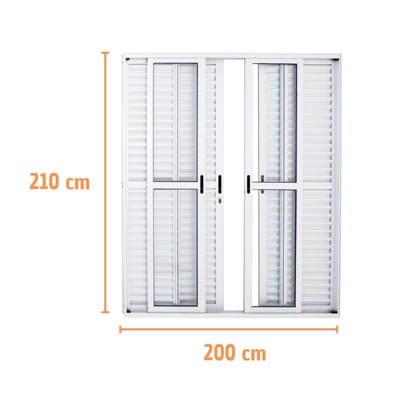 Porta-Balcao-Veneziana-6-Folhas-Vidro-Liso-Aluminio-Branco-210x200cm