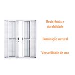 Porta-Balcao-Veneziana-6-Folhas-Vidro-Liso-Aluminio-Branco-210x200cm
