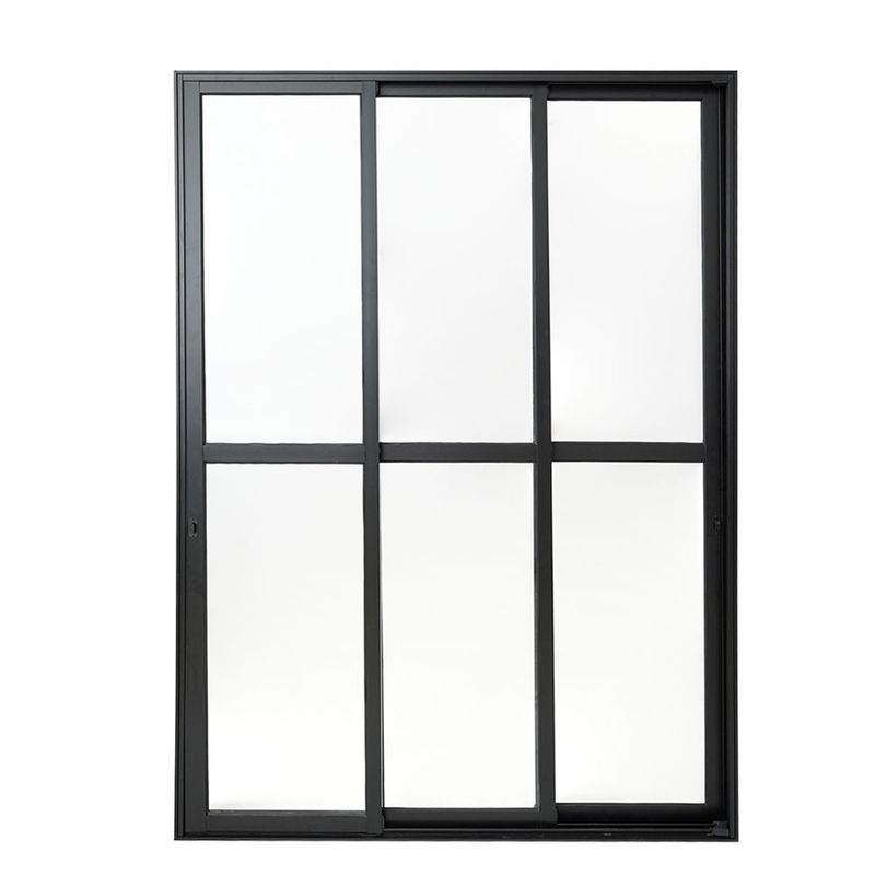 Porta-Balcao-3-Folhas-Vidro-Liso-Aluminio-Preto-210x150cm