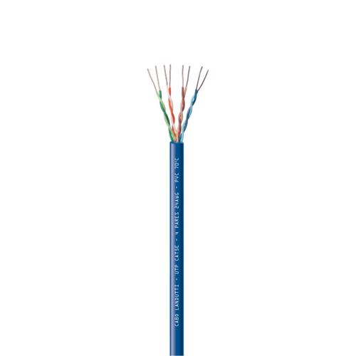 Cabo de Rede UTP CAT5E 4Px24AWG 100MHz CMX Azul Condutti Caixa 305m
