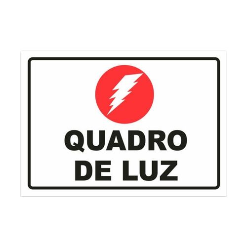 Placa Quadro De Luz 15x20cm em Poliestireno