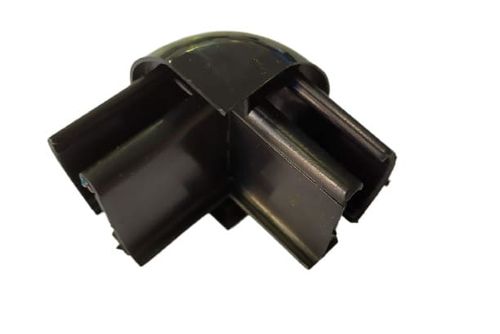Cantoneira Superior 8mm Preta para Box