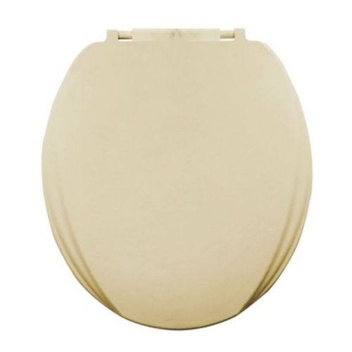 Assento Sanitário Convencional Almofadado Slim PP Oval Areia