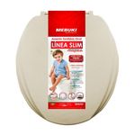 Assento-Sanitario-Convencional-Almofadado-Slim-PP-Oval-Areia
